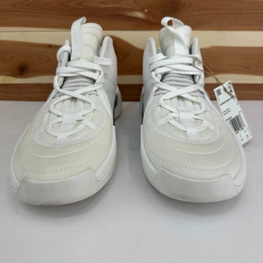 Adidas‎ Women's Exhibit Select Mid Basketball Shoes White Marble Size 9.5